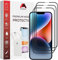 Mobitel 3-Pack Full Coverage Screen Protector for iPhone 13 Pro Max & iPhone 14 Plus, 6.7-inch 9H Hardness Tempered Glass Screen Protector, Anti-Water, Anti-Scratch, Bubble-Free Case Friendly