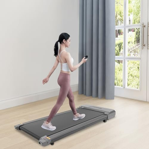 Laufmatte, Laufband für den Heimgebrauch bis zu 100 kg, Laufband Desktop Laufband mit Mehreren Trainingsmodi Laufband Quiet 2,5 PS Mini-Laufband mit LED-Anzeige (Zeit, Kalorien, Geschwindigkeit)