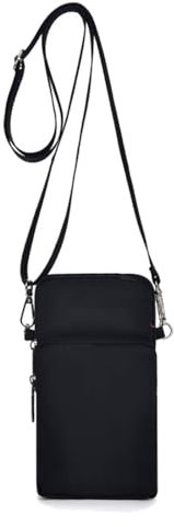 JEYORZY 1 pcs Borsa a Tracolla, Portacellulare Tracolla Donna, Borsa a Tracolla da Donna in Nylon, Mini Borsa a Tracolla con Cinghie Regolabili Staccabili, Fascia da Braccio per Cellulare