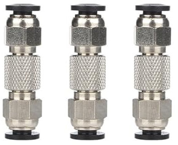 Aurgiarme 3 Stück PTFE Schlauch Gerader Pneumatischer PTFE Rohr Steckanschluss Für X1C 3D Drucker 1 75 Mm Filament