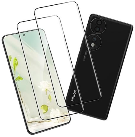 Joywing Protector de pantalla para Honor 90, 9H, resistente a los arañazos, protector de pantalla Honor 90, con protector de pantalla de cristal protector de pantalla Honor 90 5G, alta sensibilidad, 2