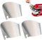 Kitchen Aid Pouring Shield for Stand Mixer, Safety Baking Mixer Stainless Shield， for Baking, Cooking, or Food Processing ， for Spill Prevention,3PC