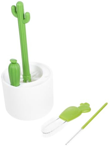 DINHEAROM 1Set Multifunctional Cactus Bottle Brush Cup Lid Cleaners Window Groove Cleaning Brushes for Tight Spaces for Milk Bottles and Straws