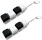 2PCS Keyboard Fidget Toy, Keyboard Fidget, Portable Multifunctional Fidget Keyboard for Office School Home, Decompression Keyboard Keychain for Men Women Kids (White Black)