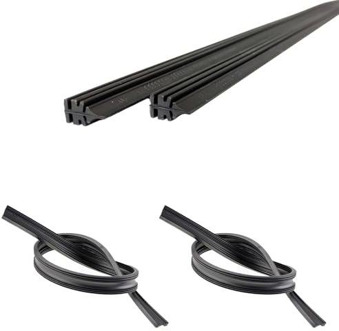 4 Pcs Windscreen Wiper Rubber Refill,Rubber Rear Window Car Replacement Windscreen Wipers Blades for My Car,Front Cover Cowl Washer Universal Frameless Parts Refills for Auto Vehicle Lorries Buses