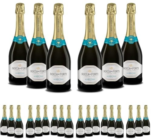 Rocca dei Forti Spumante Alcohol Free - Pacco da 24 x 750 ml