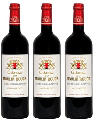 Château du Moulin Rouge trocken Rotwein Frankreich inkl. FeinWert E-Book (3 x 0.75 l)
