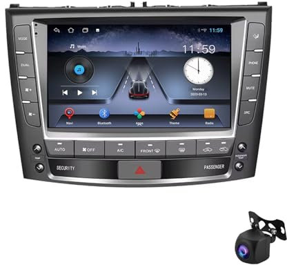Autoradio Android 13 con navigatore GPS,sistema operativo Windows 10,per Lexus IS250 XE20 300C 2005-2012,touchscreen IPS da 9,con Wi-Fi,Bluetooth,collegamento specchio,telecamera di retromarcia USB(