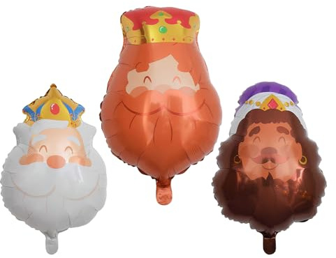 Xmccvt Kinderparty Luftballons,3-teilige Königs-Deko für Festdekoration,Ballons Mit Verstärkter Wandstärke - für Feste Feiern Karneval Familienfeiern Partys Outdoor