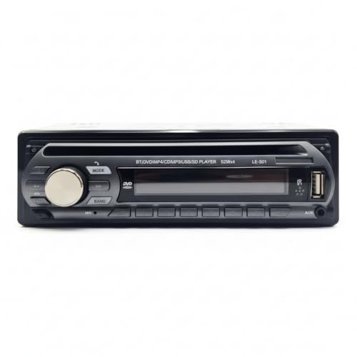 MAKA Autoradio Stereo 1 DIN con Display LCD 4 Pollici LED Bluetooth WiFi Screen Mirroring USB TF AUX Telecomando e Telecamera Retromarcia Inclusa Potenza 4x50W Video MP4 AVI MKV e Audio FLAC (B)