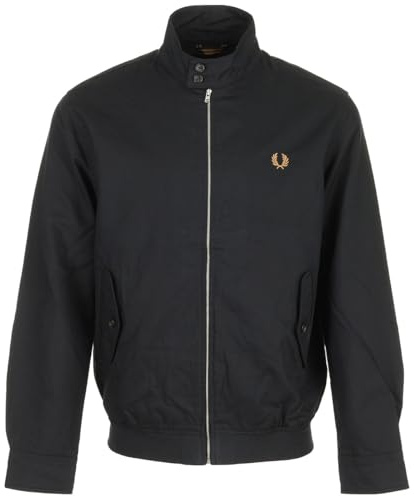 Fred Perry Harrington Twill-Jacke, Schwarz