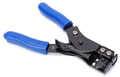 Aolidsive Pince à Serre-câbles Automatique, Acier à Haute Teneur en Carbone, Outil de Reliure et de Coupe 2 en 1 pour Attaches de 2,4 à 9 Mm, Idéale pour le Câblage et les Travaux électriques