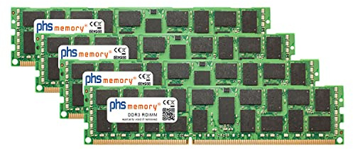 PHS-memory 64GB (4x16GB) Kit RAM Speicher kompatibel mit Supermicro H8QGi-LN4F DDR3 RDIMM 1333MHz PC3-10600R