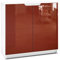 Vladon Sideboard Logan, Made in Germany, Kommode mit 2 Türen, Weiß matt/Bordeaux Hochglanz (82 x 78 x 37 cm)