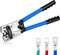HX-50B Battery Cable Lug Aggraffatura Pinza per elettricista a mano per aggraffatura cavo da 6-50mm² (AWG 8-1/0) con piastra metallica rinforzata e rinforzata