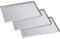 Silicon Tech Juego de Tres Bandejas de Horno 60 X 40 Chapa Aluminizada sin Recubrimiento Antiadherente Uso Profesional Borde 2 cm