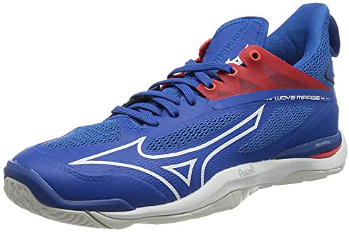 Mizuno Herren Wave Mirage 4 Handballschuh, French Blue White Ired, 46.5 EU