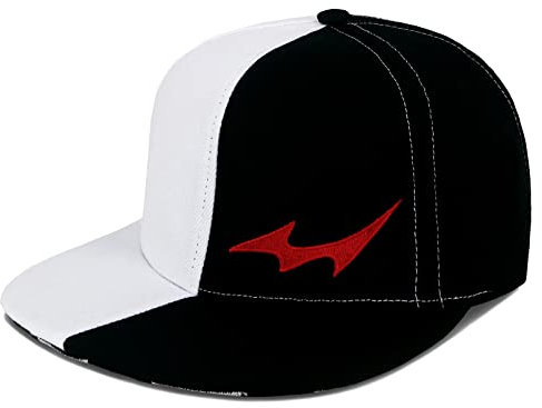 Roffatide Anime Baseball Cap für Herren Verstellbare Flache Krempe Gestickte Papa Hut Baseballkappe Schwarz