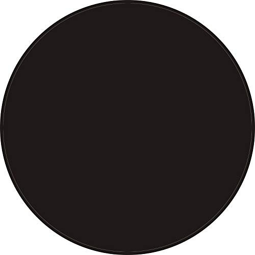 KLIM Chairmat - Stoffmatte für Stühle + Bodenschutzmatte mit Rutschfester Unterlage + Dekoriere Dein Büro, Wohnzimmer, Schlafzimmer usw. + Runde Schutzmatte + 100 cm + Schwarz