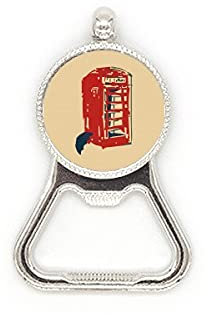 Telephone Booth Umbrella Rain Metal Beer Bottle Cap Opener Duty Stainless Steel