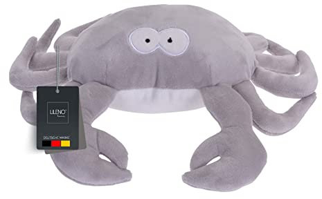 LILENO HOME Türstopper Tier als Krabbe - hochwertiger Kinderzimmer Türstopper als Boden Tür Stopper Sack - Tiere Stoff Türstopper Boden als Türstopper Sack mit Sandfüllung ca. 35x24 cm