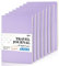 feela 8 Pack Soft Cover Notebooks A5 Lined Journal Notebooks College Ruled for Work, Lined Travel Journal for Women Men, Note Taking Notepad School Supplies Business Writing Note Books, Light Purple