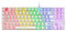 Mars Gaming MK80, Teclado Gaming Mecánico TKL Compacto con Switch Marrón, Iluminación Rainbow RGB, Teclas Doble Inyección, Modo Juego y Anti-Ghosting, Multiplataforma, Idioma Portugués, Blanco