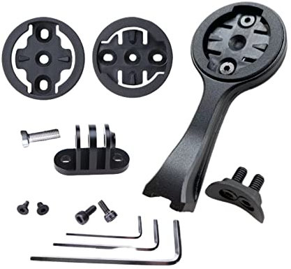 Bike Computer Mount Bracket Compatible with Garmi n/Wa hoo/Bry ton GPS,Sport Action Cameras,Light Mount Fit for T rek 3T Stem Bar