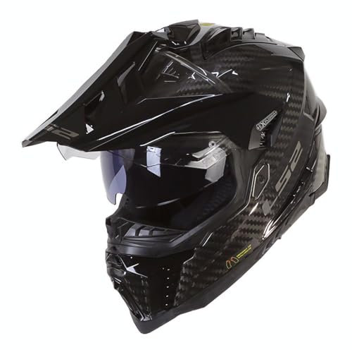 LS2, Motocross Helm Explorer Carbon Gloss Carbon, XL