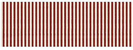 Geschenkpapier Rolle 5 m Breite 52,5 cm Rot und Grün Weihnachten weihnachtlich, Variante:Streifen Dunkelrot/Weiß