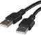 EMOS Câble USB USB A vers USB-A, câble de connexion échange de données et synchronisation, câble de charge 2 m 2.0 USB pour transfert de données, haute vitesse 480 Mbit/s, noir