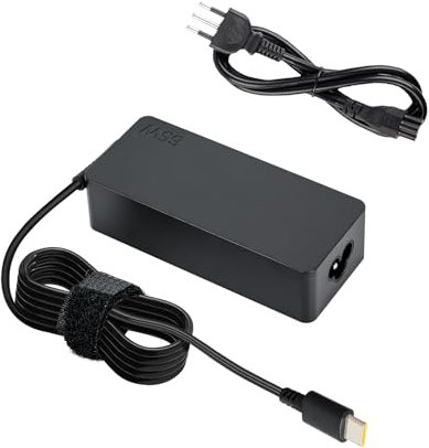 65W Caricatore USB Tipo C Alimentatore per Lenovo Thinkpad X1 T14 T15 T480 T480s T490 T490s T580 T590 E490 E580 X280 X380 L380 L480 L490 Chromebook 100e 300e 500e Yoga 370 PC Notebook Caricabatterie