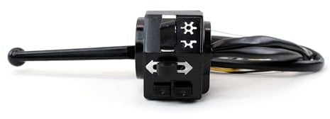 Schaltereinheit links mit Kupplungshebel für Lenker Simson S51, S53, S70, S83, SR50, SR80 inkl. Doppeltaster, Abblendschalter & Blinkerschalter, für 6V + 12V geeignet Bisomo