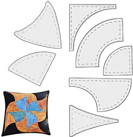 7 Tischdecke Geflochtene Vorlage Quilten, Tischläufer Lineal Vorlage Acryl Quiltlineal Set Tischfahnen Quiltschablonen Patchwork Lineale Nähmaschinenlineal -Patchwork-Werkzeug