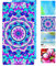 JAODFK Strandtuch Mikrofaser Beach Towel Badetuch Sandfrei XXL Schnelltrocknend Strandhandtuch Damen Groß Strandtücher Sommer Zubehör Handtuch Strand Mädchen Geschenke für Damen 160 * 80 Lila Datura