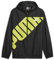 PUMA Coupe-Vent Graphique à Capuche, Noir, XL Homme