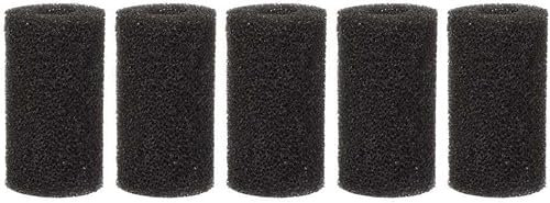 Sluswallow 5Pcs Black Aquarium Filter Sponges,Aquarium Pre-Filter Sponges Filter Intake Sponge Strainer Foam Guard Cover for Freshwater and Saltwater Fish Tank, Aquarium Pumps and Filters