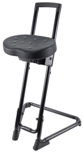 WETEC Stehhilfe, ESD (Standsitz 1700.PU Stuhl Stehstuhl Stehsitz Hochstuhl Barstuhl) typischer Ableitwiderstand: Rgp=10^5 Ohm/Sitzhöhe: 630-885 mm