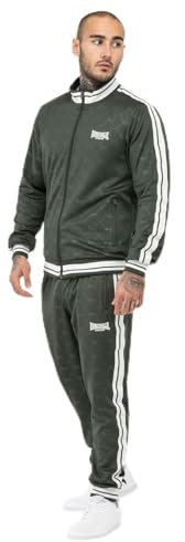 Lonsdale Herren ASHWELL Trainingsanzug, Olive/White, XXXL