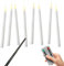 Dabeto 8Stück 28CM LED Kerze Stabkerzen mit Fernbedienung und Zauberstab Elektrische Stabkerzen mit Timerfunktion Weihnachten Halloween Hochzeit Geburtstag Party Festliche Dekoration Outdoor