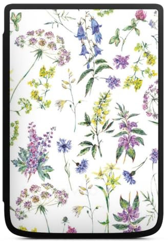 DeinDesign Coque pour liseuse Compatible avec Vivlio Touch HD Plus Etui pour liseuse Protection pour liseuse Nature Motifs Fleurs