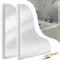 mefocou 2 Pack Updated Shower Splash Guard, Large Splash Guards For Bathtub, Waterproof -Adhesive Shower Corner Guards To Keep Water In Shower Or Bath, Shower Corner Splash Guard