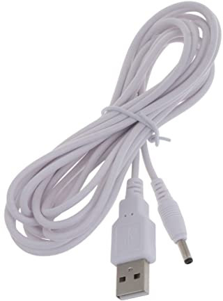 Shntig 1m/2m/3m 5V Power Cord USB to 3.5mm x 1.35mm Barrel Jack Adapter Connector Charging Cable Plug Not Support 12 Voltage