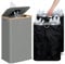 efluky 100L Bottle Bins, Deposit Bottle Collector Bins with Lid, Deposit Container with 2 Carrying Bags, Storage Empty Bottle Collector for Hme