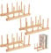 AHANDMAKER 3Pcs Wooden Jigsaw Puzzle Display Stand, Puzzle Organizer Rack, Holds 12 Sets of Puzzles