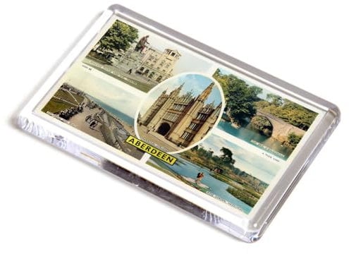 FRIDGE MAGNET - Vintage Scotland - Aberdeen (1c)