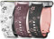 LEIXIUER Floral Gravierte Armband für Samsung Galaxy Watch 7 6 5 4 FE 40mm 44mm/6 4 Classic 43mm 47mm 42mm 46mm/5 Pro 45mm für Damen,Silikon Armbänder für Samsung Watch 7 6 5 4 Band
