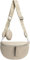 Caspar TS1076 stylische große XL Damen Crossbody Bag Bauchtasche, Farbe:ecru