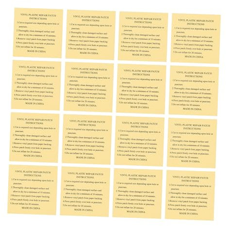 Toddmomy 20pcs Inflatable Repair Kit Airbed Patch Kit for Swimming Pool Air Mattress Tent Raincoat