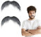 Tucnoeu 2 Stück Schnurrbart zum Ankleben Fake bart Schnurrbart für Cosplay Kostüme und Halloween Partys (Grau)